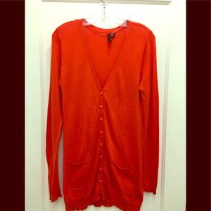 Rust Orange Cardigan